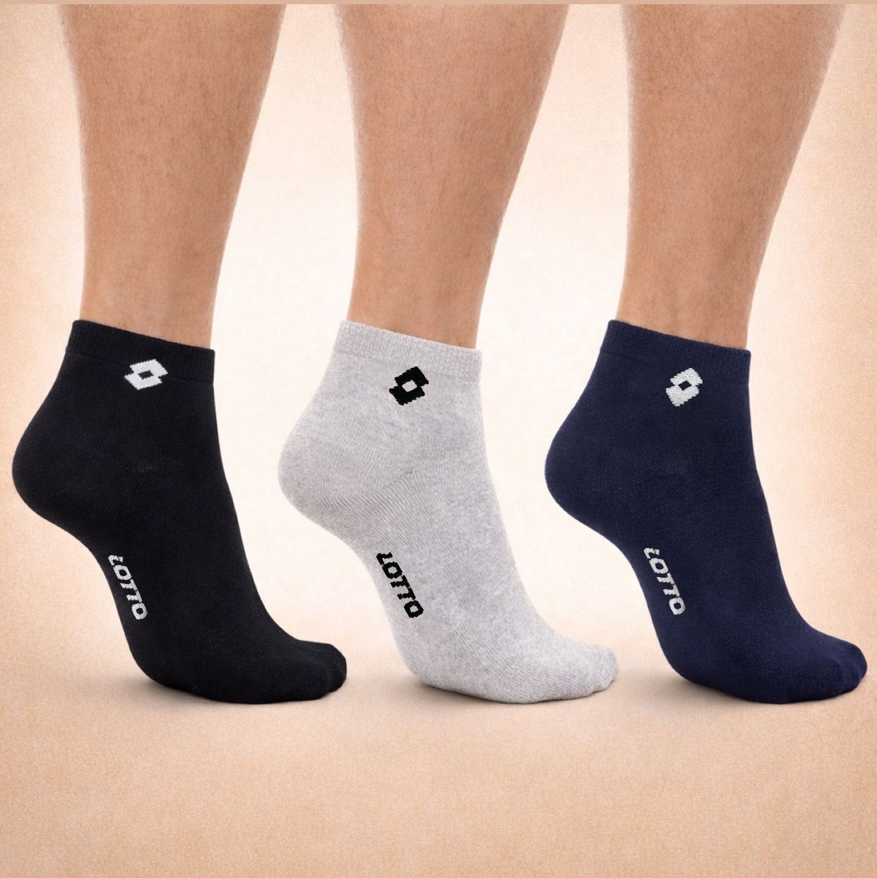 Tris Calzini Lotto N_Gila_NE/BI/ASS