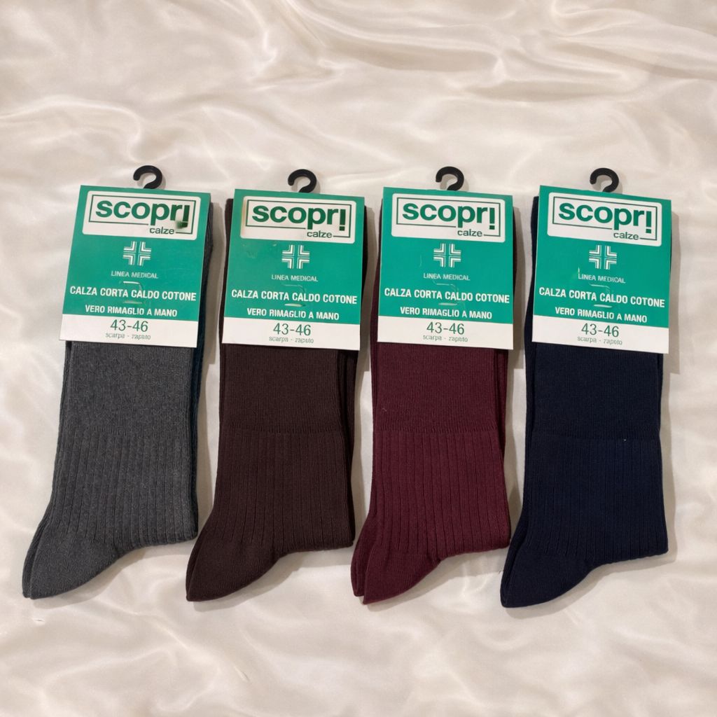 2 calzini corti sanitari caldo cotone Caldosanital C Scopri