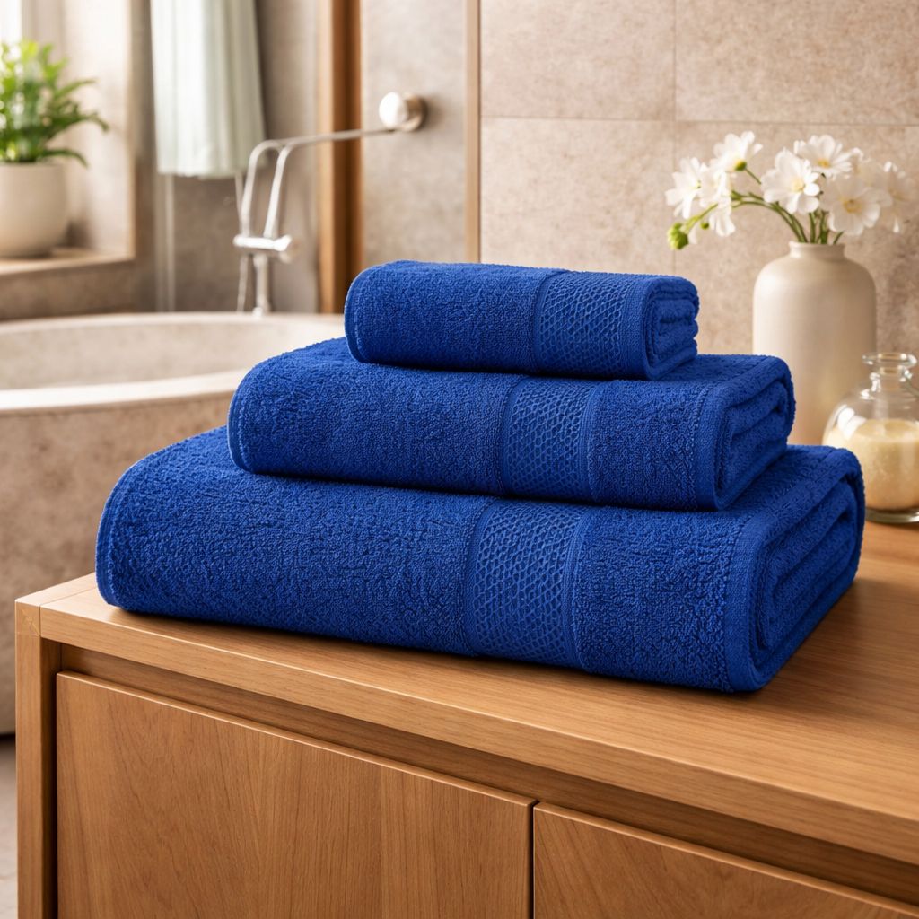 Set 3 Pezzi spugna Telo+ Viso+ Ospite