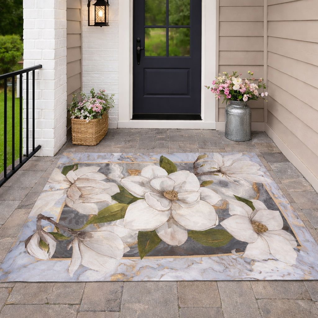 Tappeto in vinile MAGNOLIA di Interno in pelle