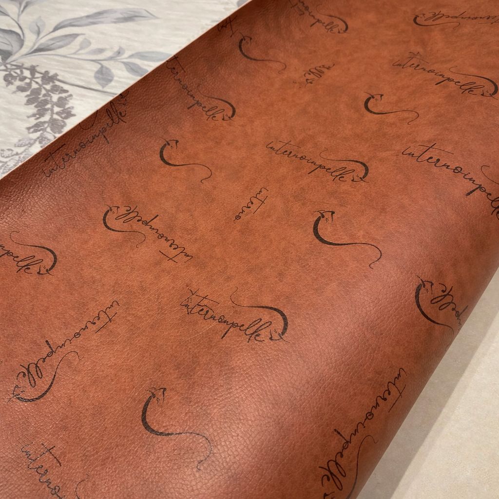 Tappeto in vinile HIBISCUS BEIGE di Interno in pelle