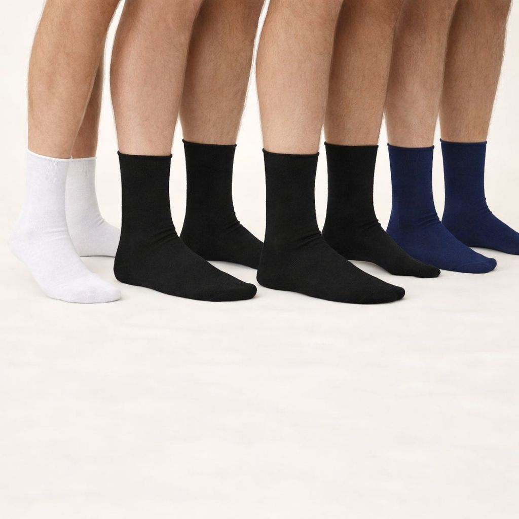 3 pezzi Calzini filo di scozia Corto Scopri LASER