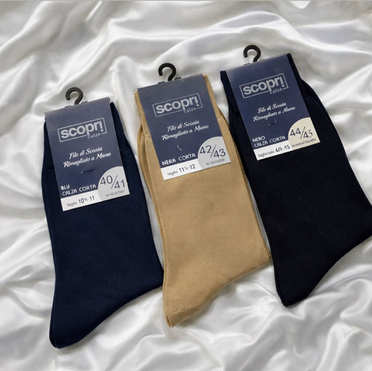 3 pezzi Calzini in filo di scozia calza corta Scopri BOEING