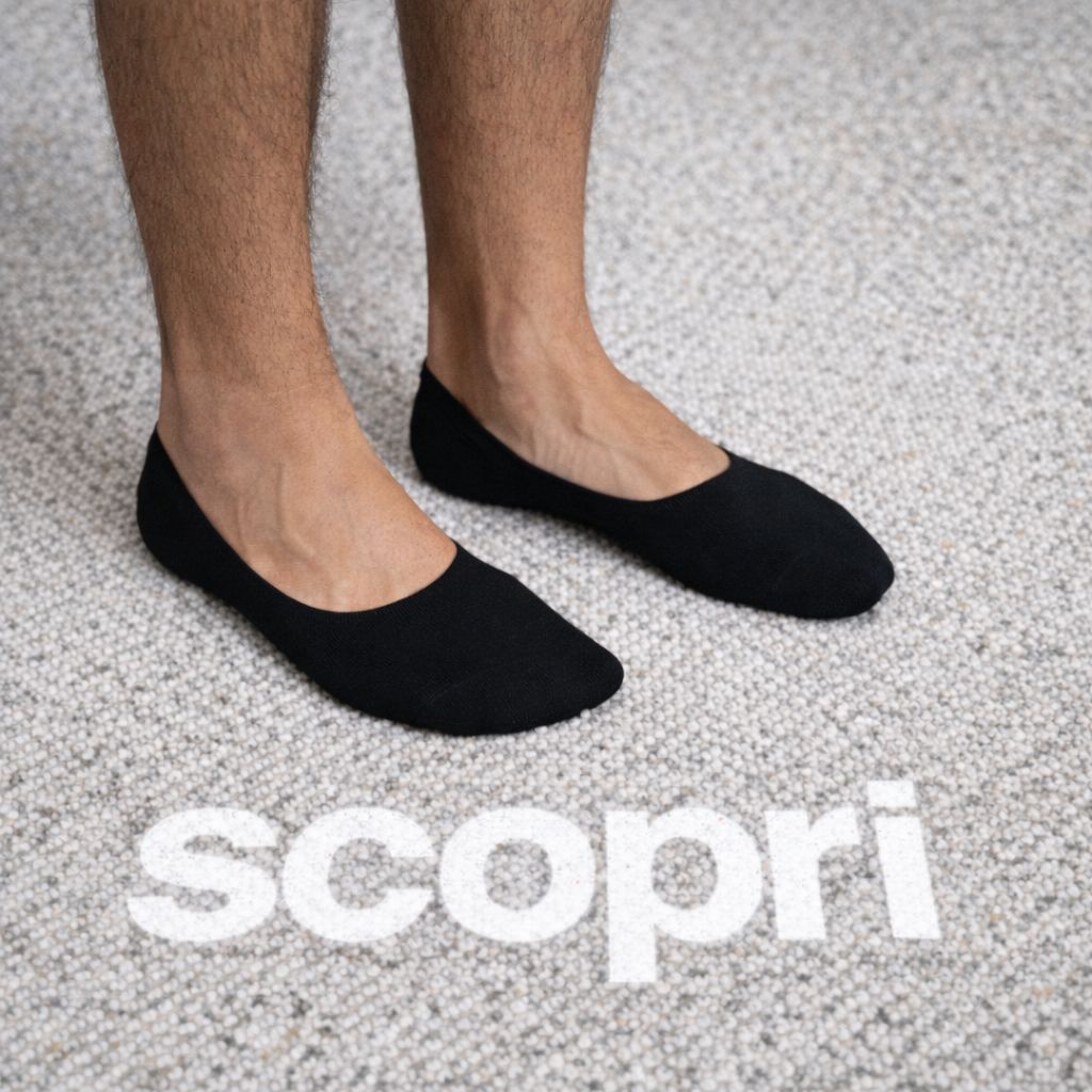 Salvapiede invisibile in cotone mercerizzato Scopri Uomo Gommone