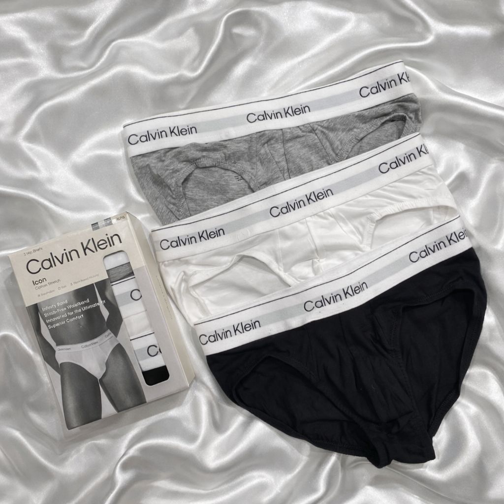 Tris Slip Calvin Klein Bianco/nero/grigio