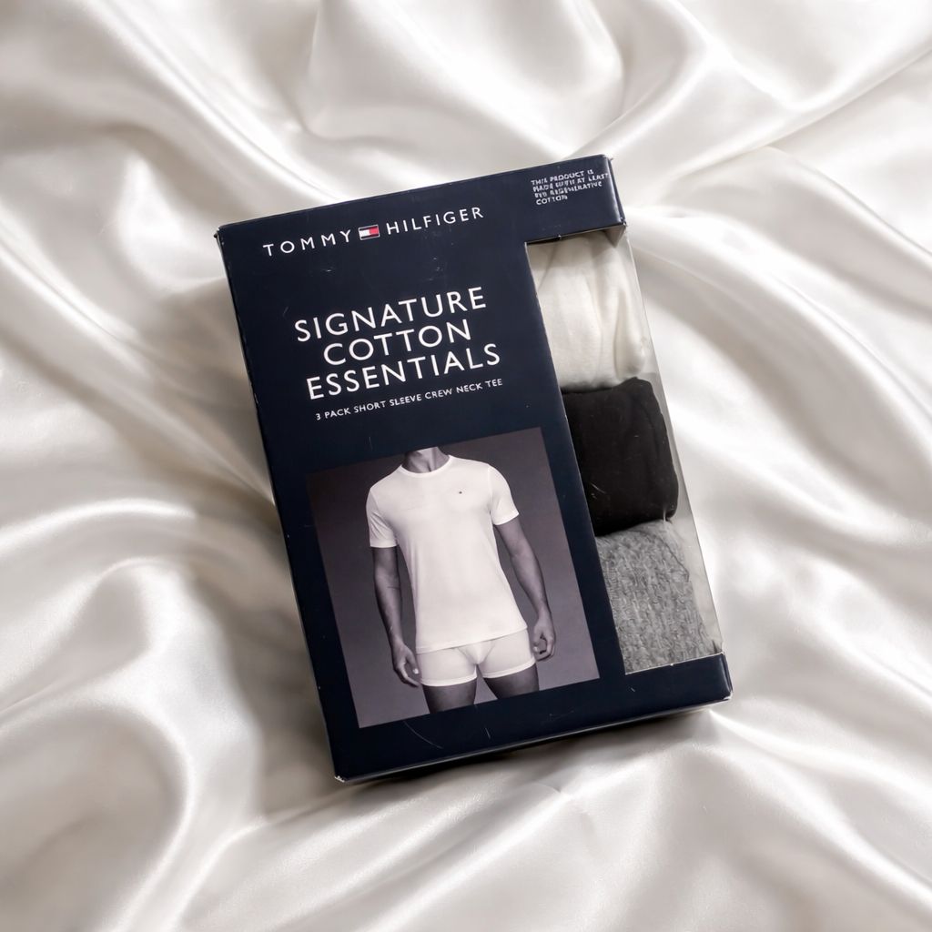 Tris t-shirt Tommy Hilfiger Bianca/grigia/nera