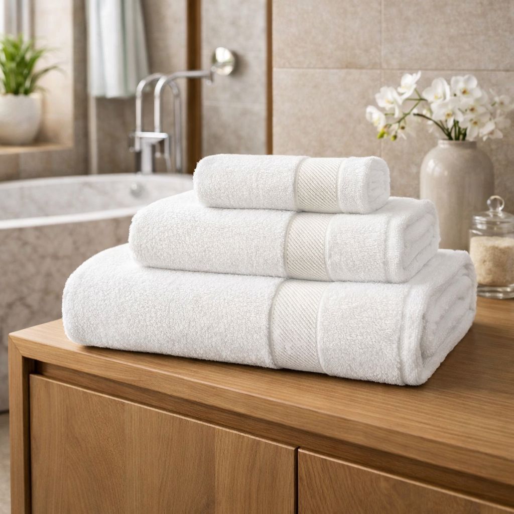 Set 3 Pezzi spugna Telo+ Viso+ Ospite