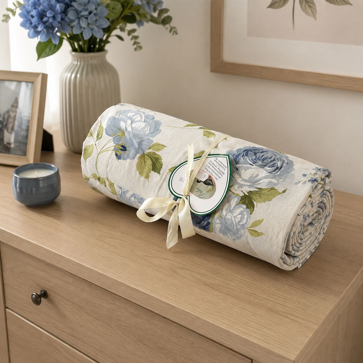 Completo Lenzuola Bouquet Azzurro