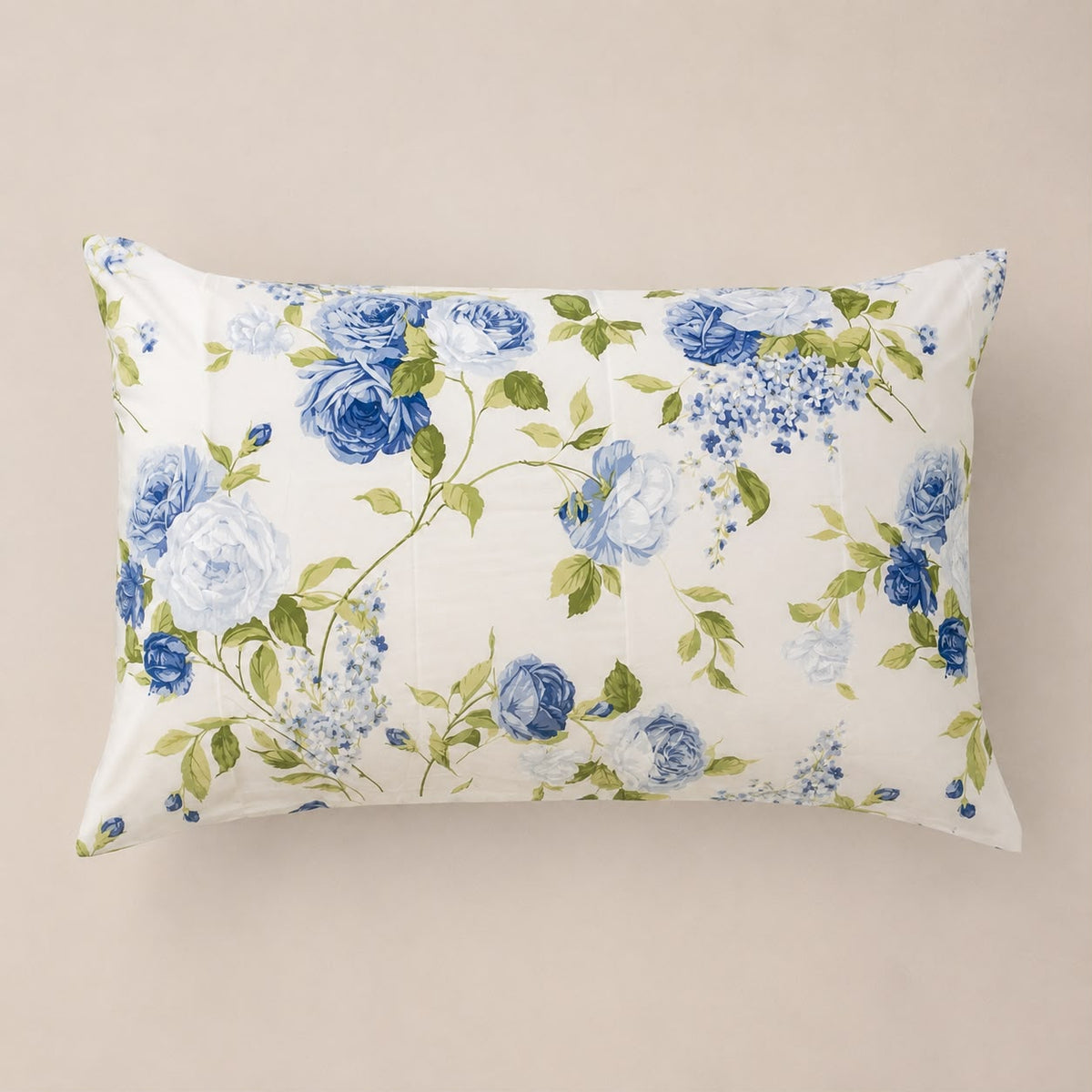 Lenzuola Sopra e Federe Garden Blue