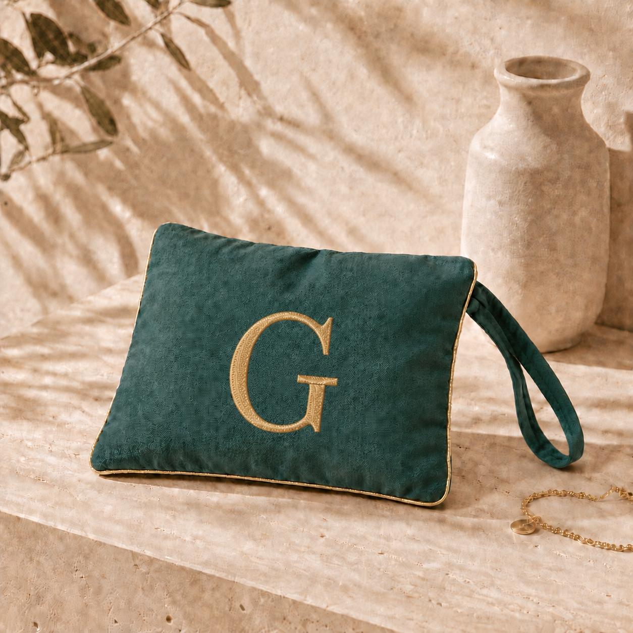 Pochette con Cifra Velluto