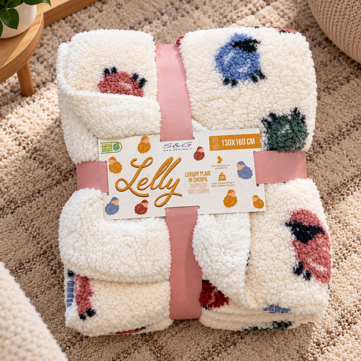 Plaid con sherpa Lelly s & g home
