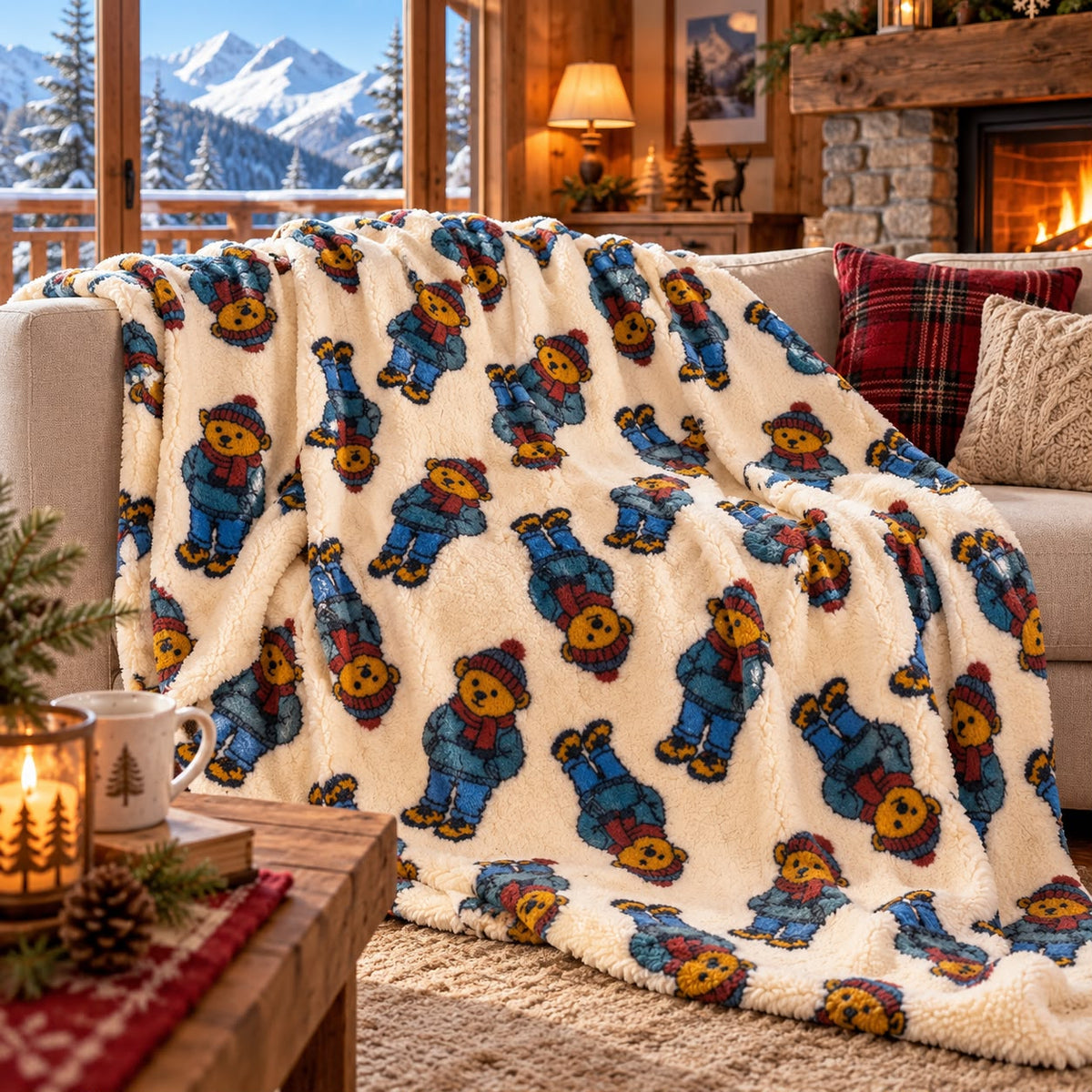 Plaid con sherpa Ben s & g home