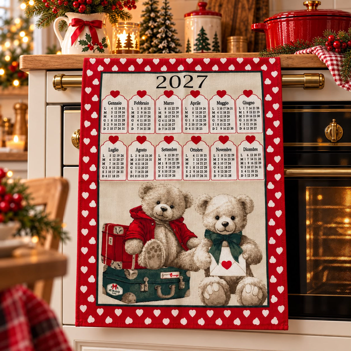 Asciughino Calendario (fantasia casuale)