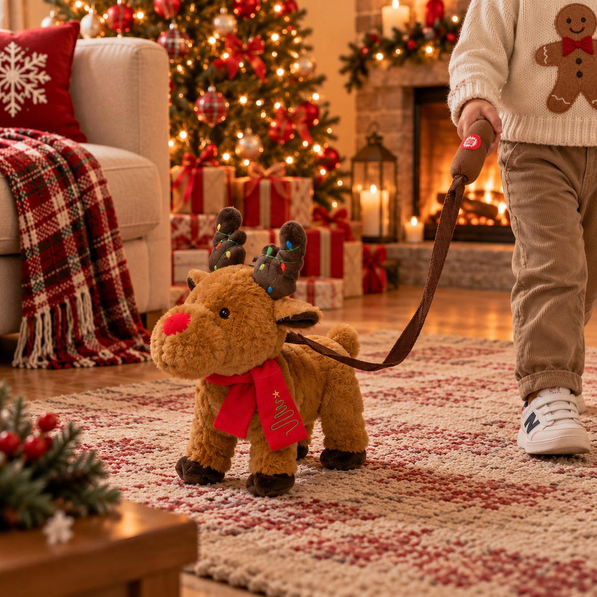 Cane Natale con suono e movimento