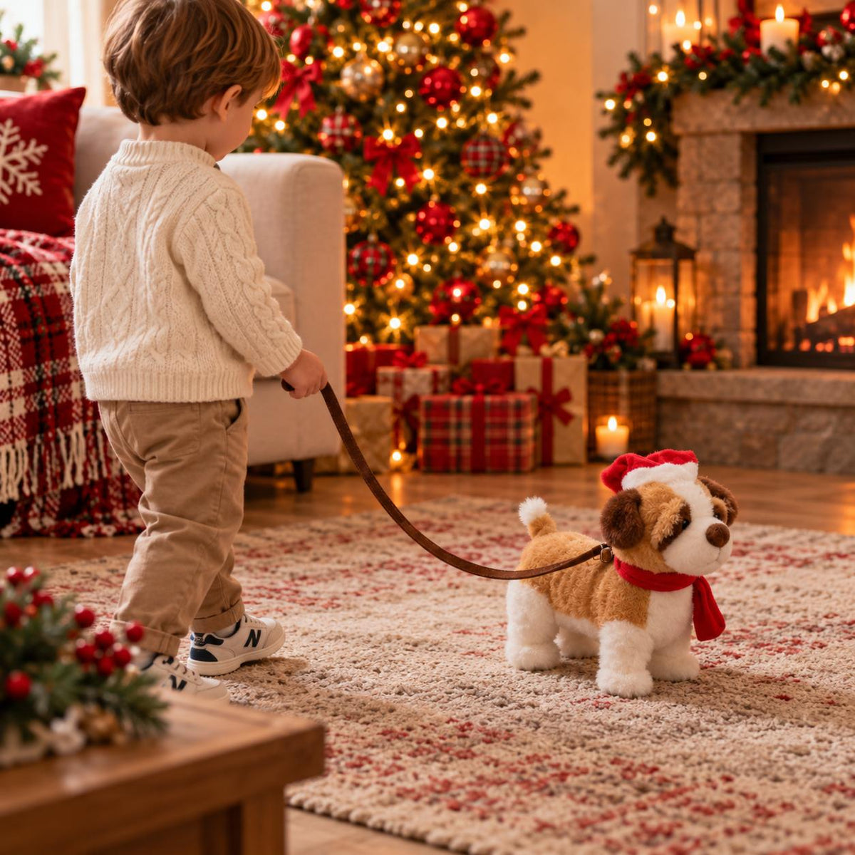 Cane Natale con suono e movimento