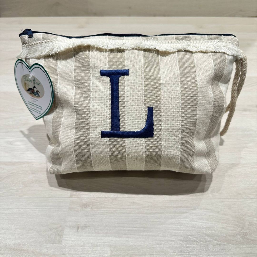 Pochette Righe Con Iniziale