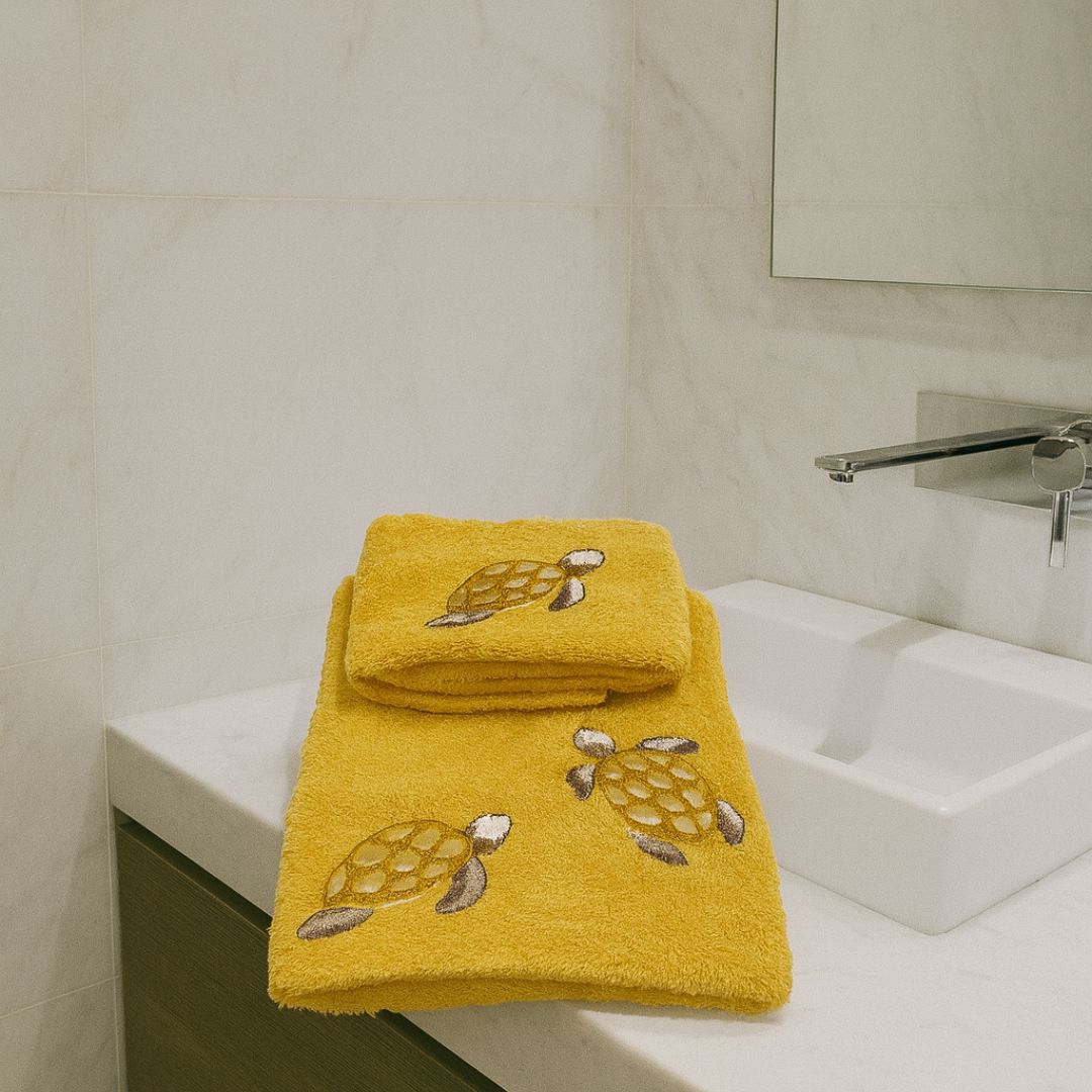 Asciugamani Coppia Bagno Tartarughe