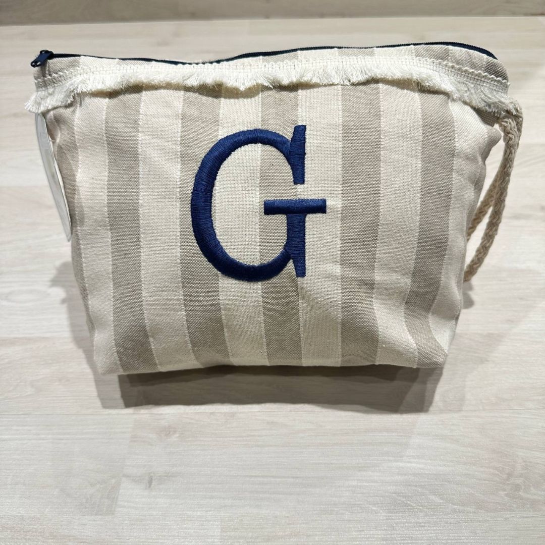 Pochette Righe Con Iniziale