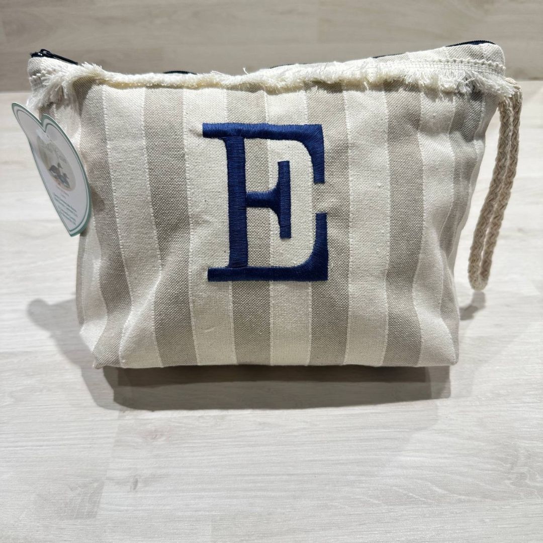 Pochette Righe Con Iniziale