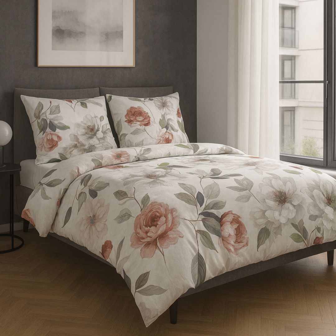 Completo Lenzuola Gabel Matrimoniale Peonia