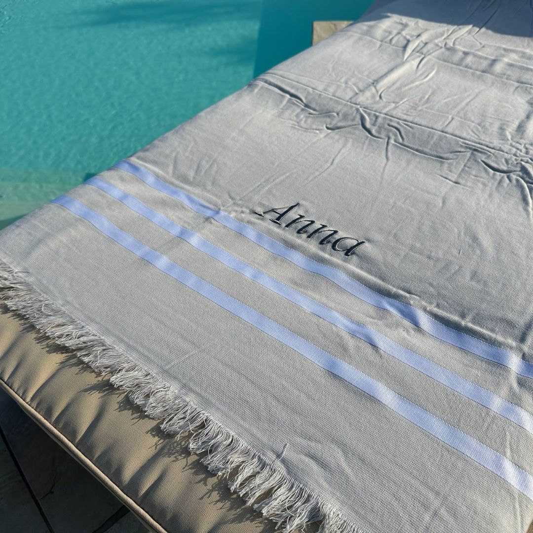 Telo Mare Cassy Con Nome o Iniziale Personalizzato