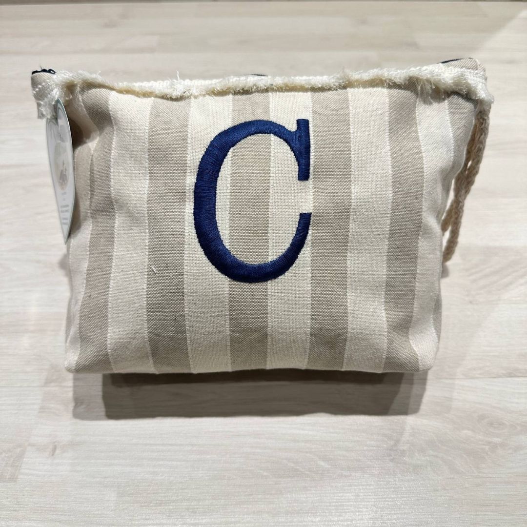 Pochette Righe Con Iniziale