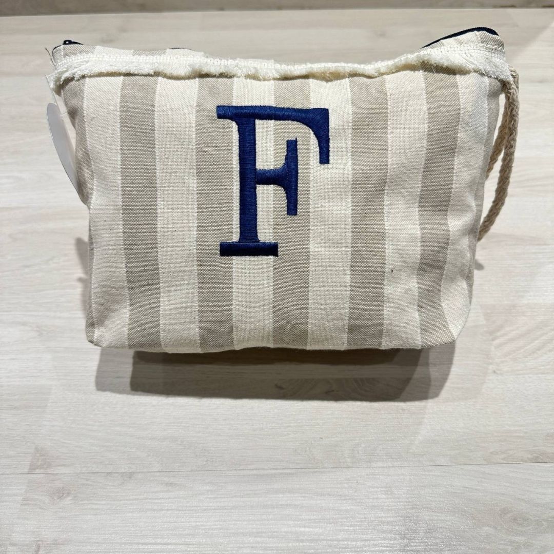 Pochette Righe Con Iniziale