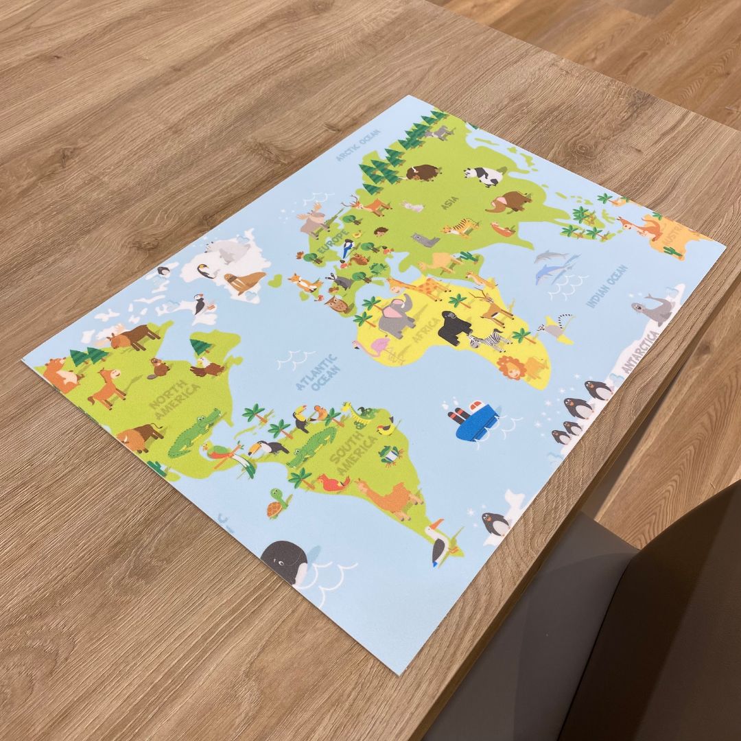 Tovaglietta Americana Mappa