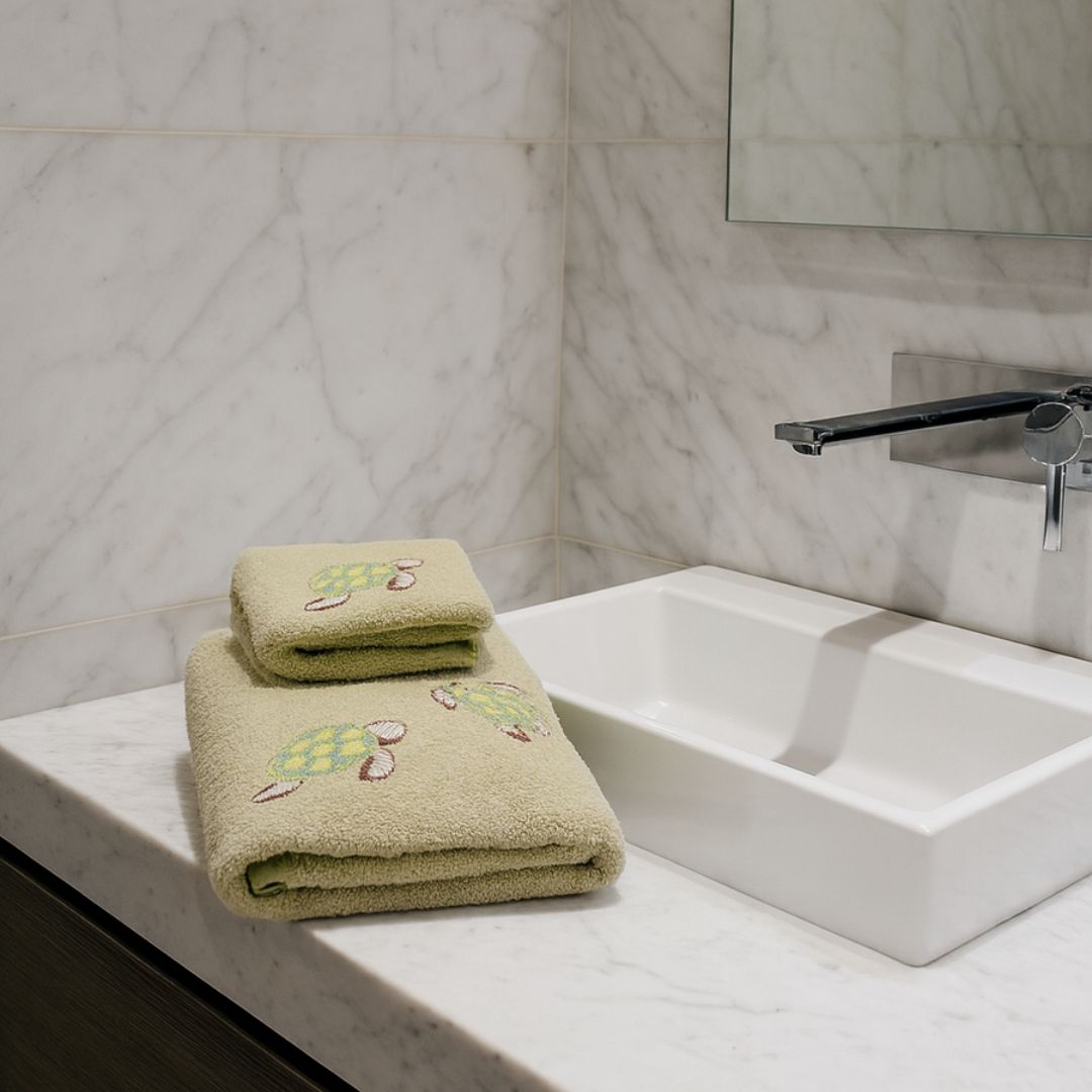 Asciugamani Coppia Bagno Tartarughe