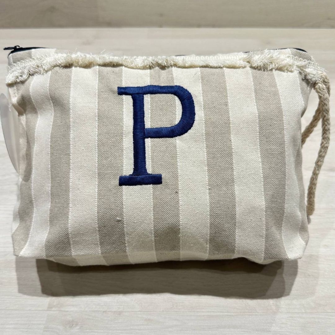 Pochette Righe Con Iniziale