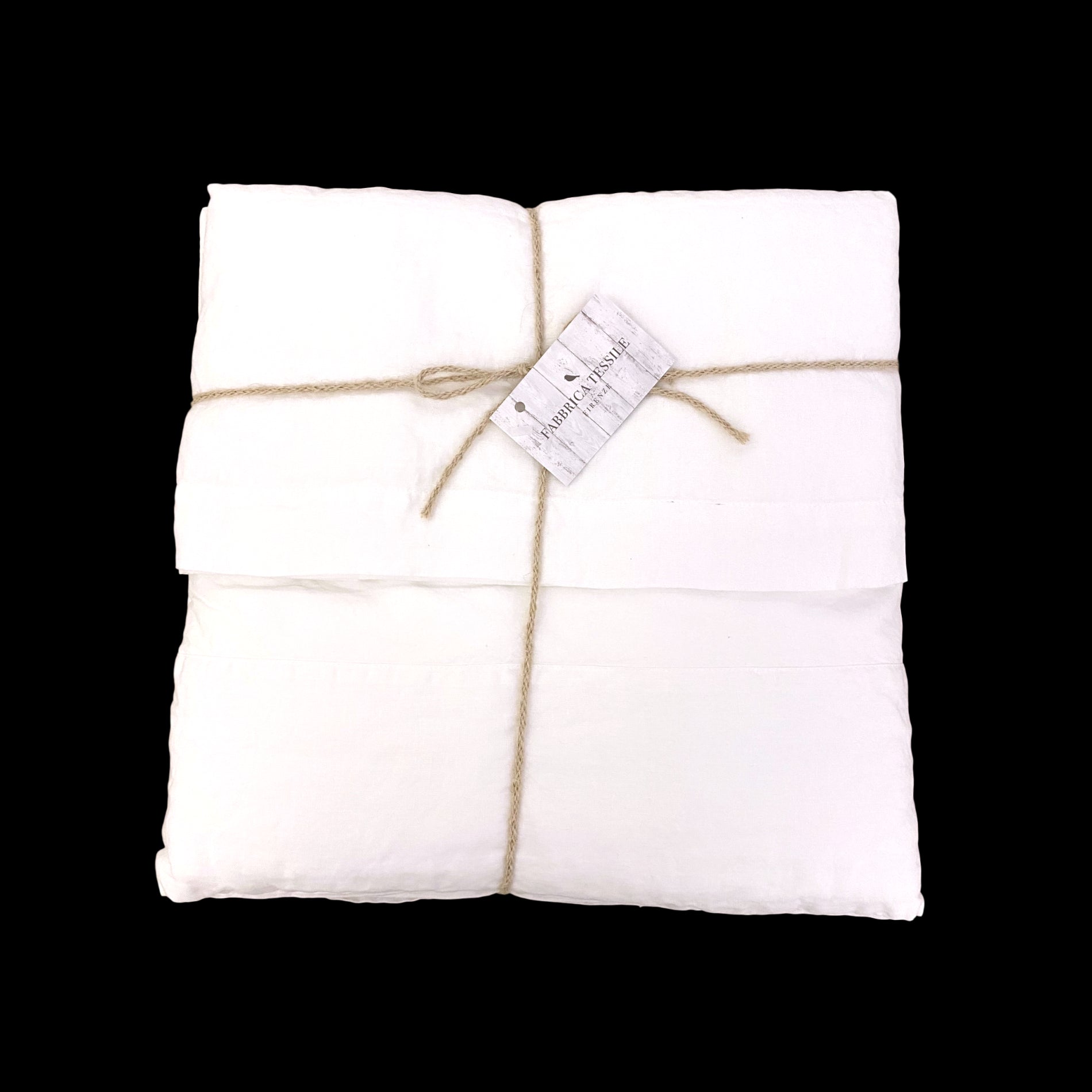 Completo Copripiumino Matrimoniale Lino E Cotone Stone Wash