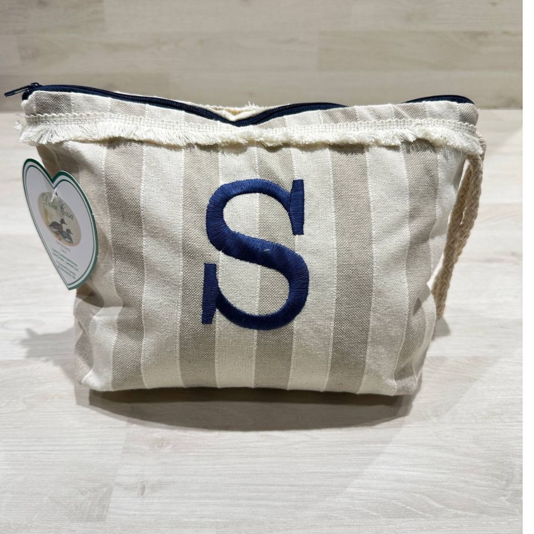 Pochette Righe Con Iniziale