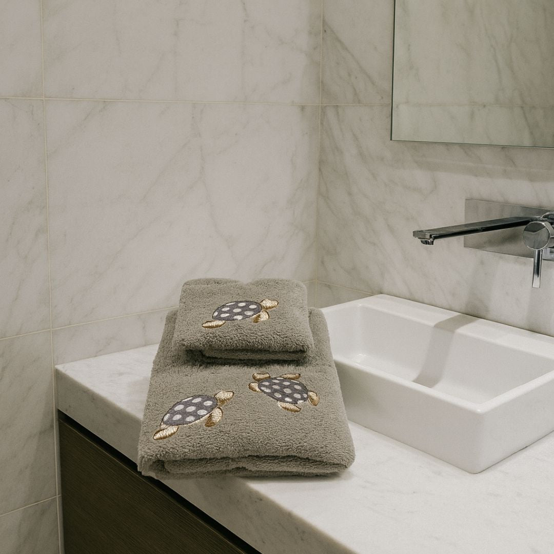 Asciugamani Coppia Bagno Tartarughe