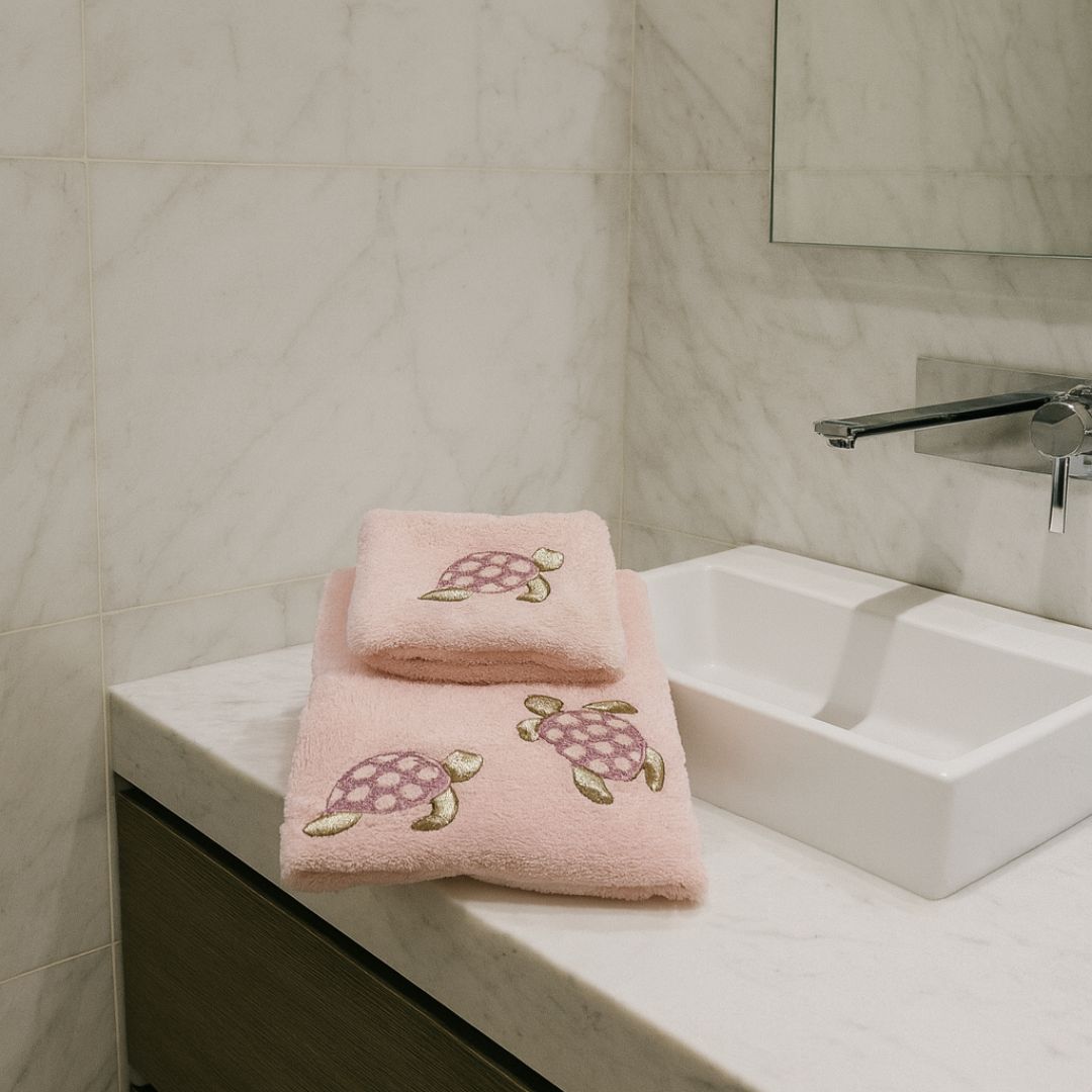 Asciugamani Coppia Bagno Tartarughe