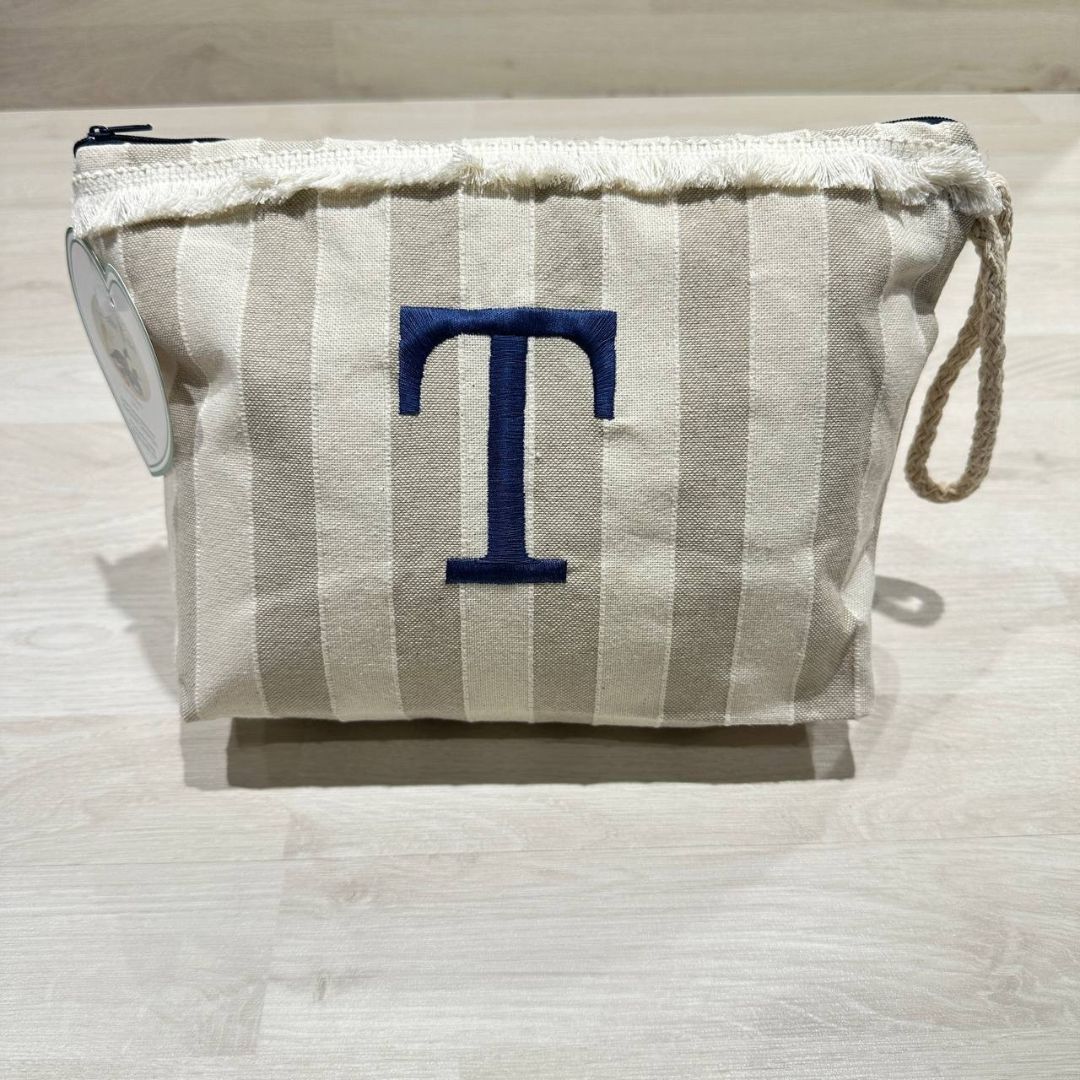 Pochette Righe Con Iniziale