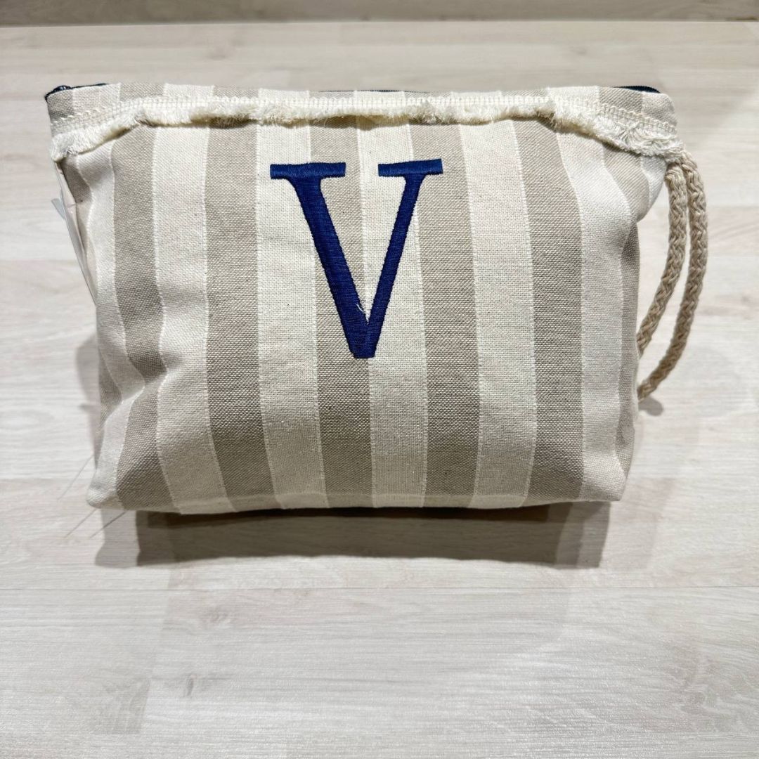 Pochette Righe Con Iniziale