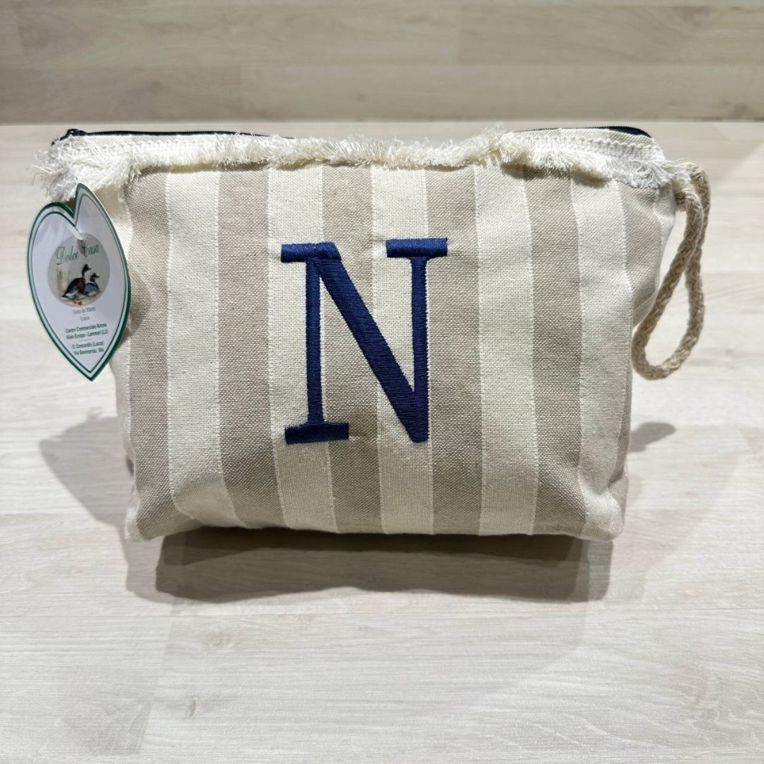 Pochette Righe Con Iniziale