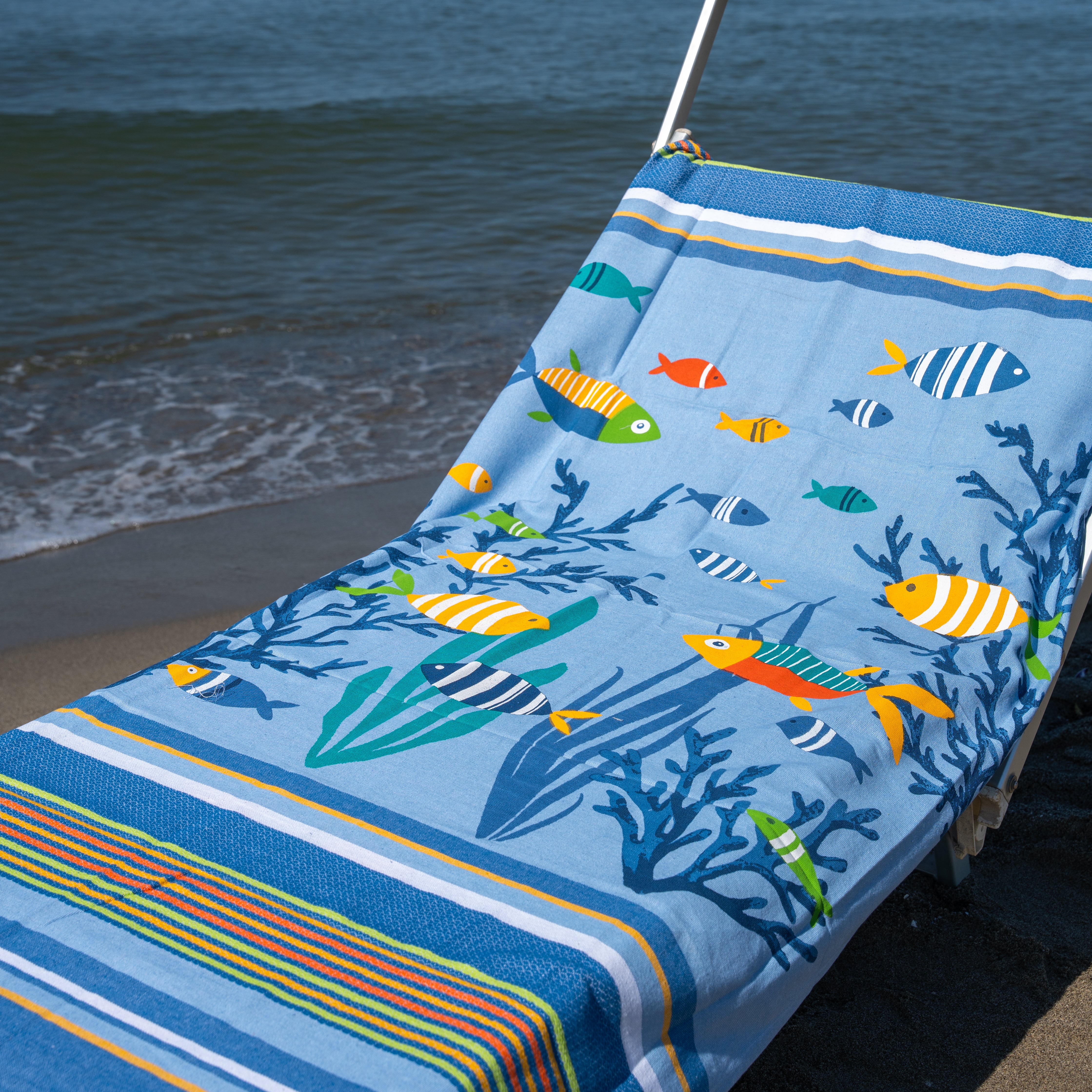 Telo Mare Fouta Pesci e Coralli