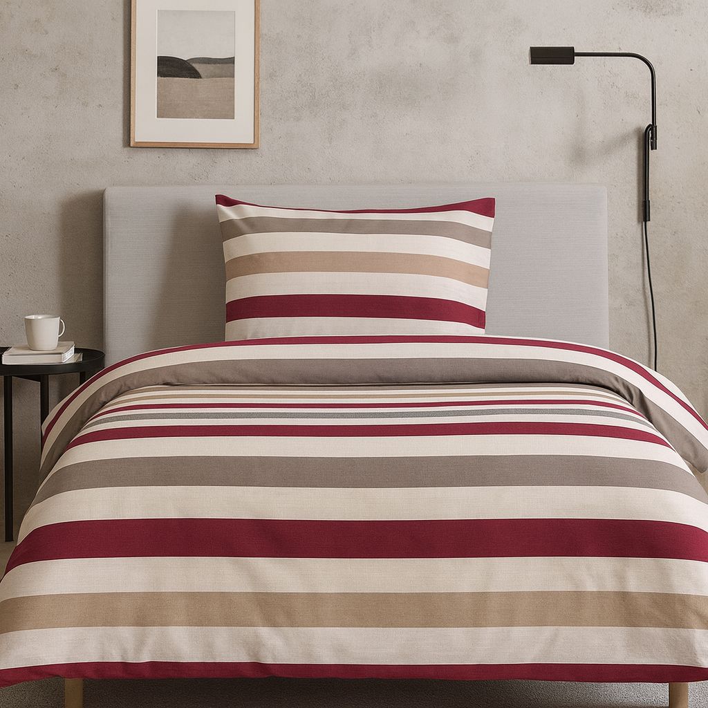 Completo Lenzuolo Righe Multicolor