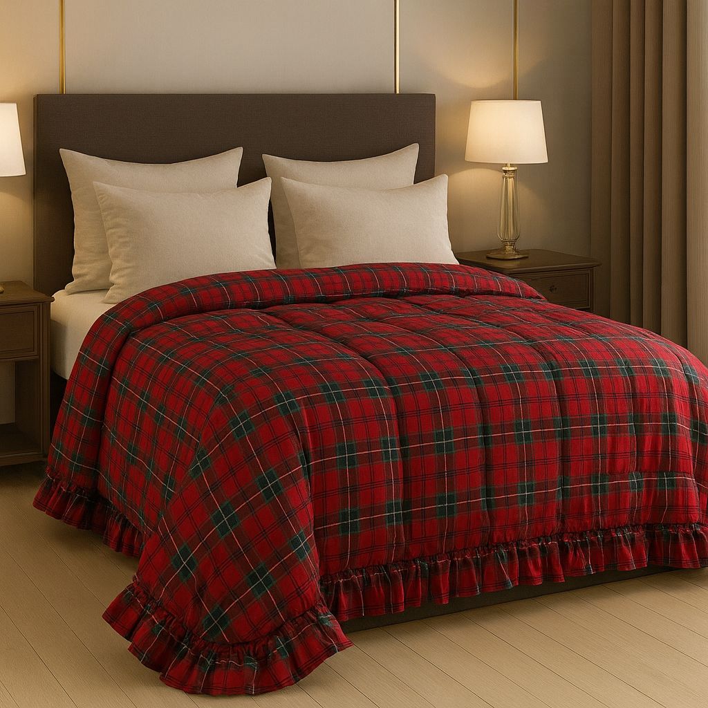 Trapunta Tartan Blanc Mariclo'