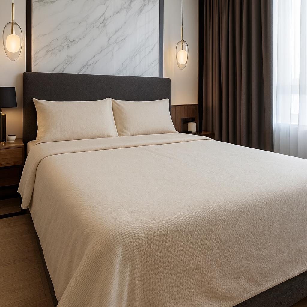 Completo Lenzuolo Flanella Tinta Unita Morfeo