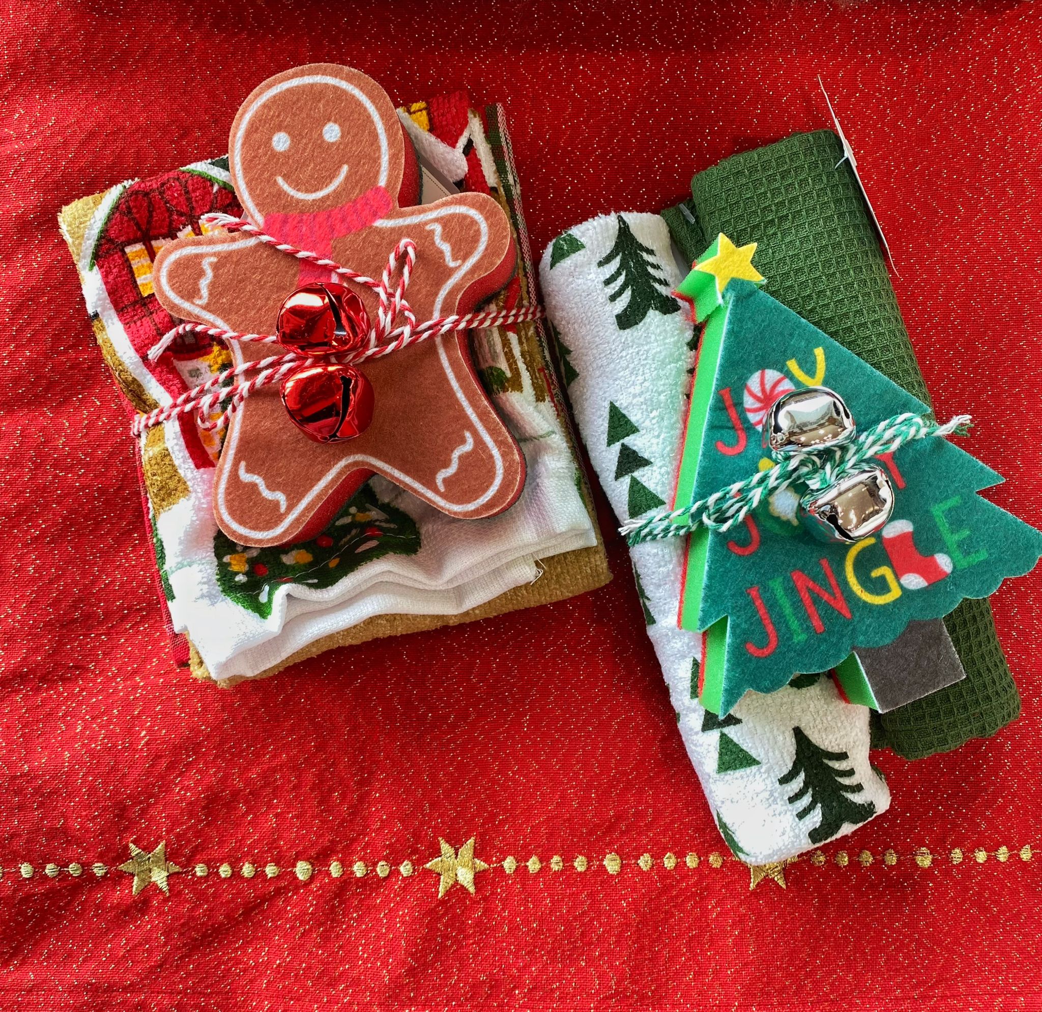 Set 2 canovacci con spugna