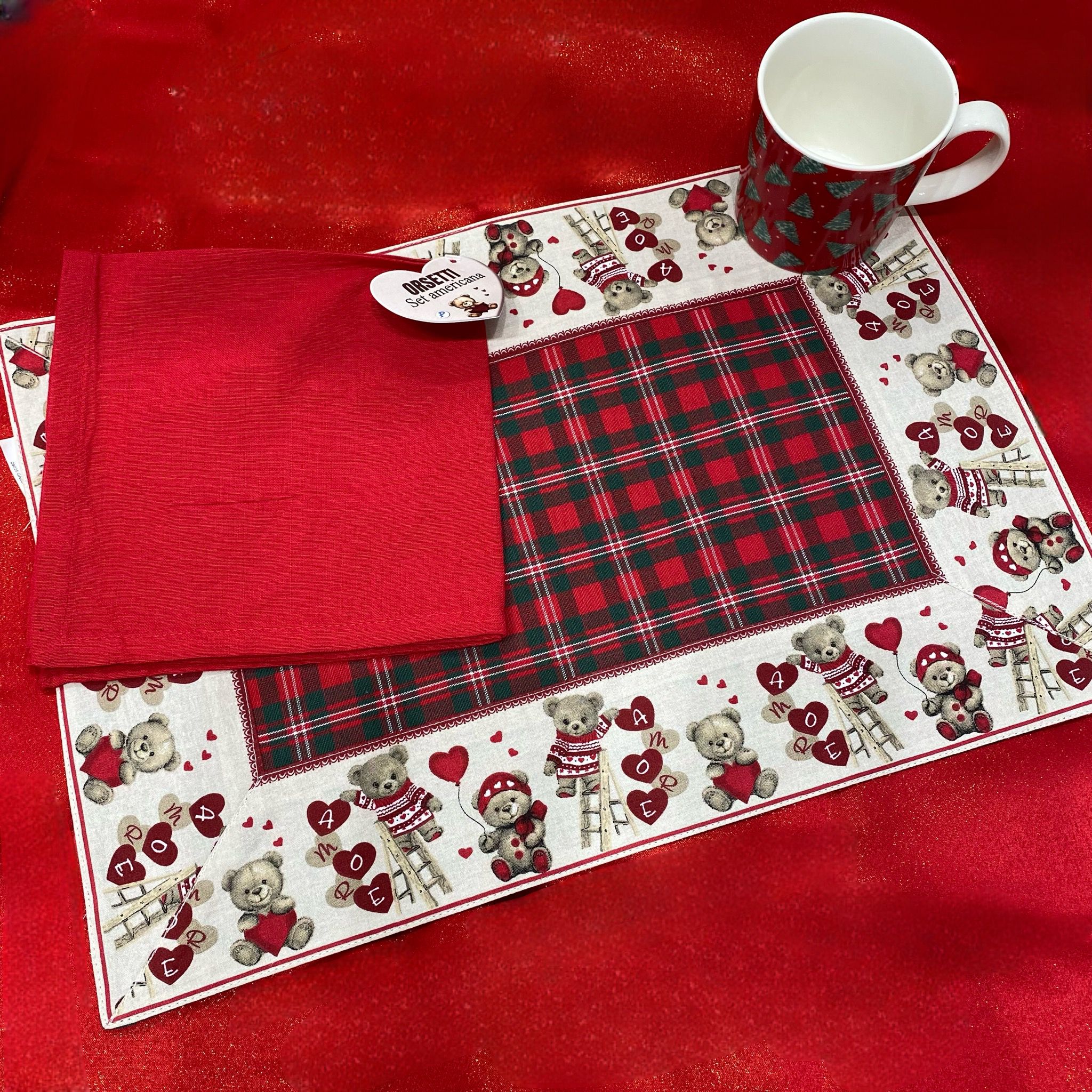 Set Tovaglietta Americana e tovagliolo