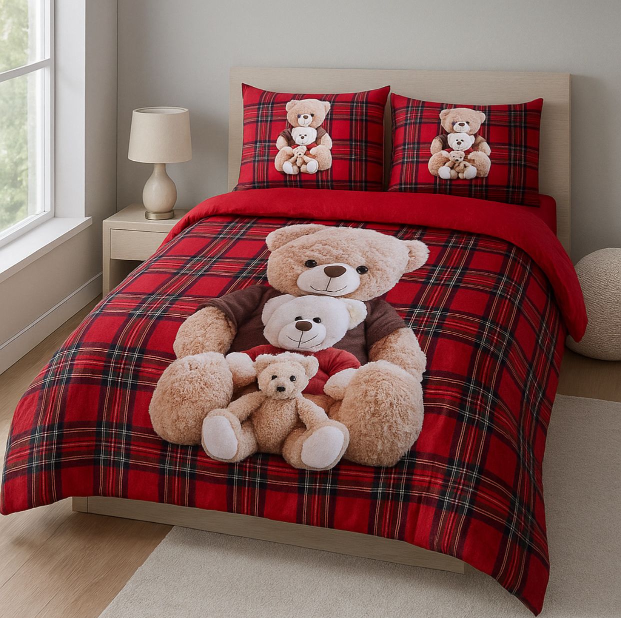 Parure copripiumino e federe Teddy