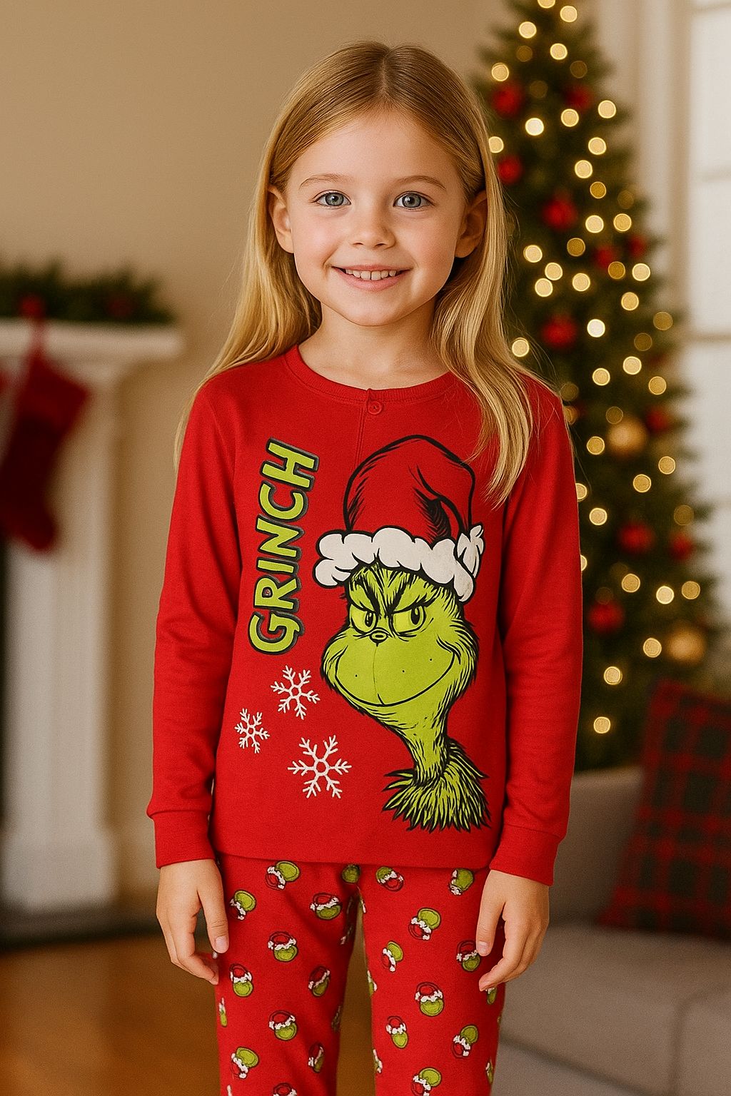 Pigiama Natale Grinch Bimba