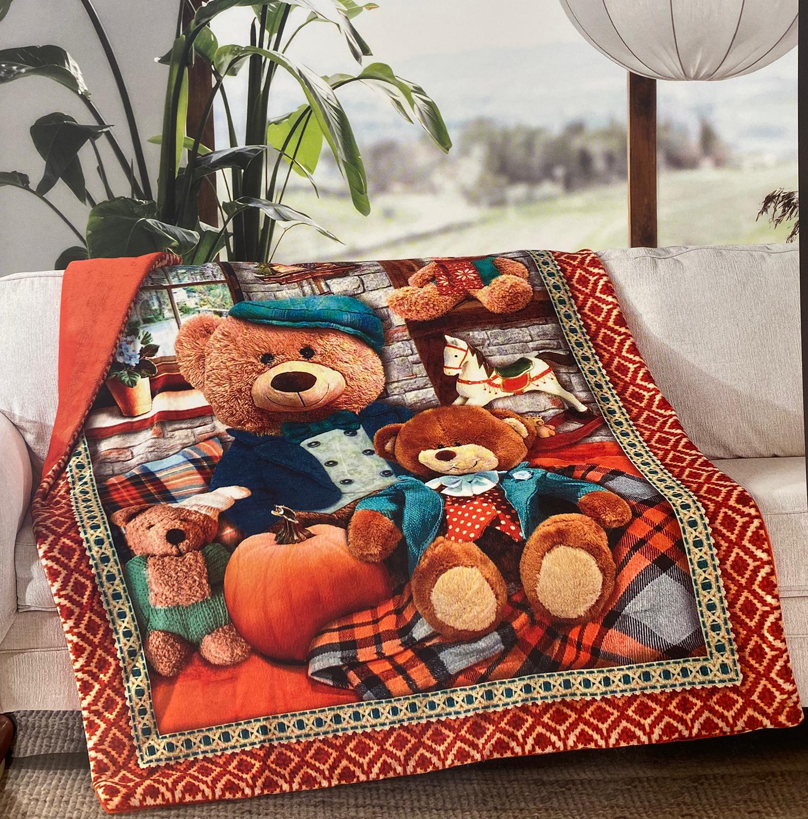 Plaid Soffio Orsetti Autunnali