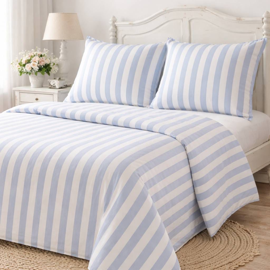 Completo lenzuolo in percalle Tinto filo Rigona