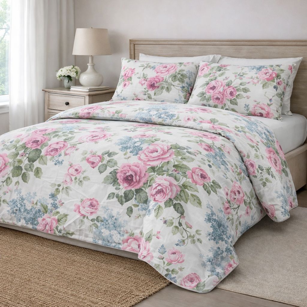 Parure copripiumino in percalle Grace