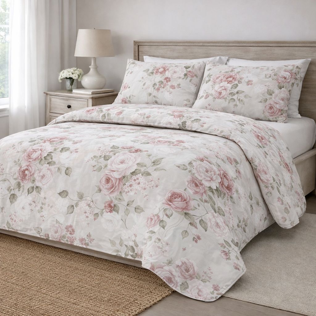 Parure copripiumino In percalle Bianca