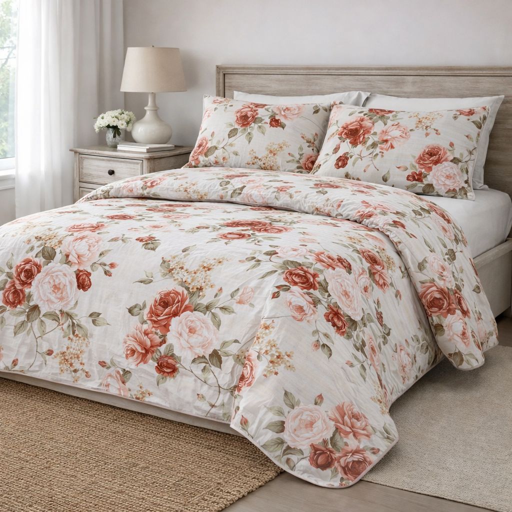 Parure copripiumino in percalle Olimpia